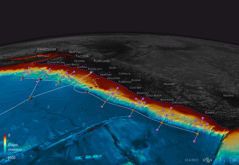 Subduction Zone Image off West Coast 2